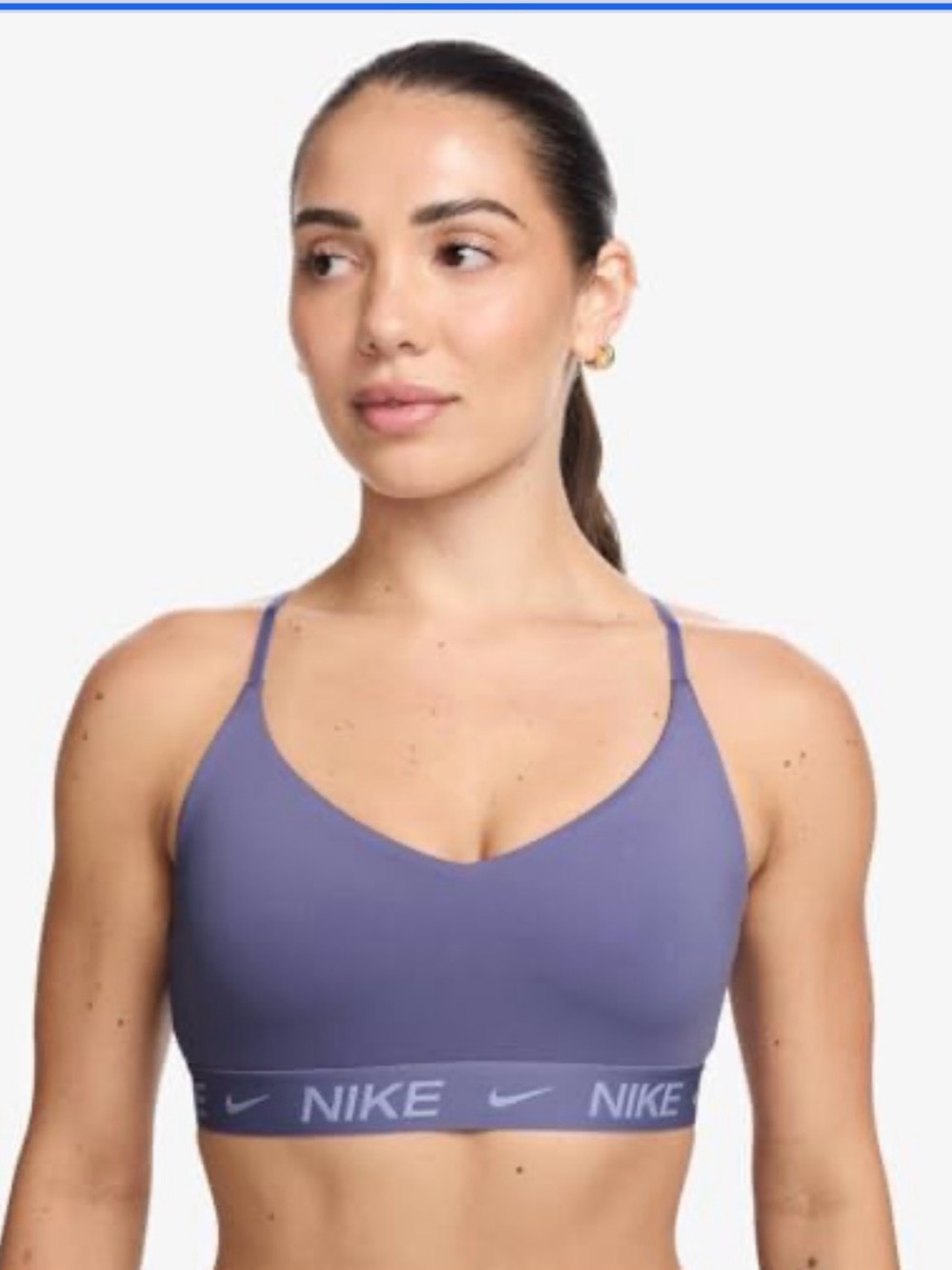 Nike Indy light support purple sports bra size medium